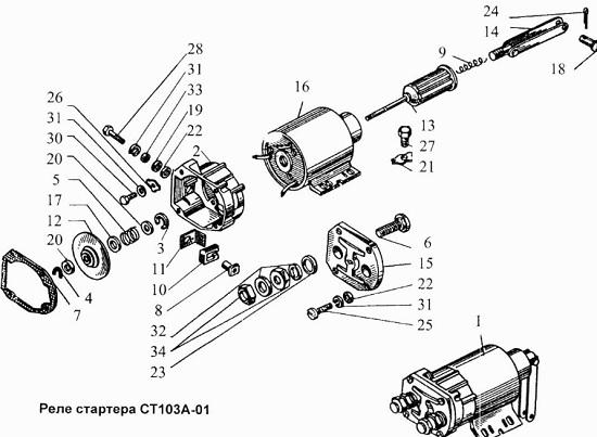 фото реле стартера ямз