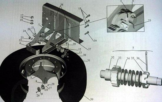 установка запасного колеса маз